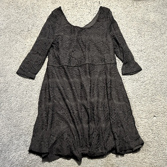 Navy Blue Lace Dress size 1X - Picture 1 of 3